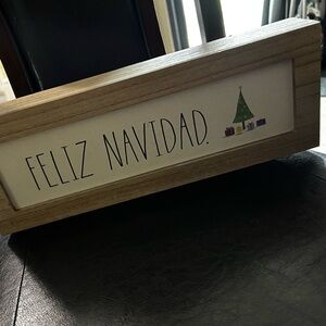 Feliz Navidad Rae Dunn Sign